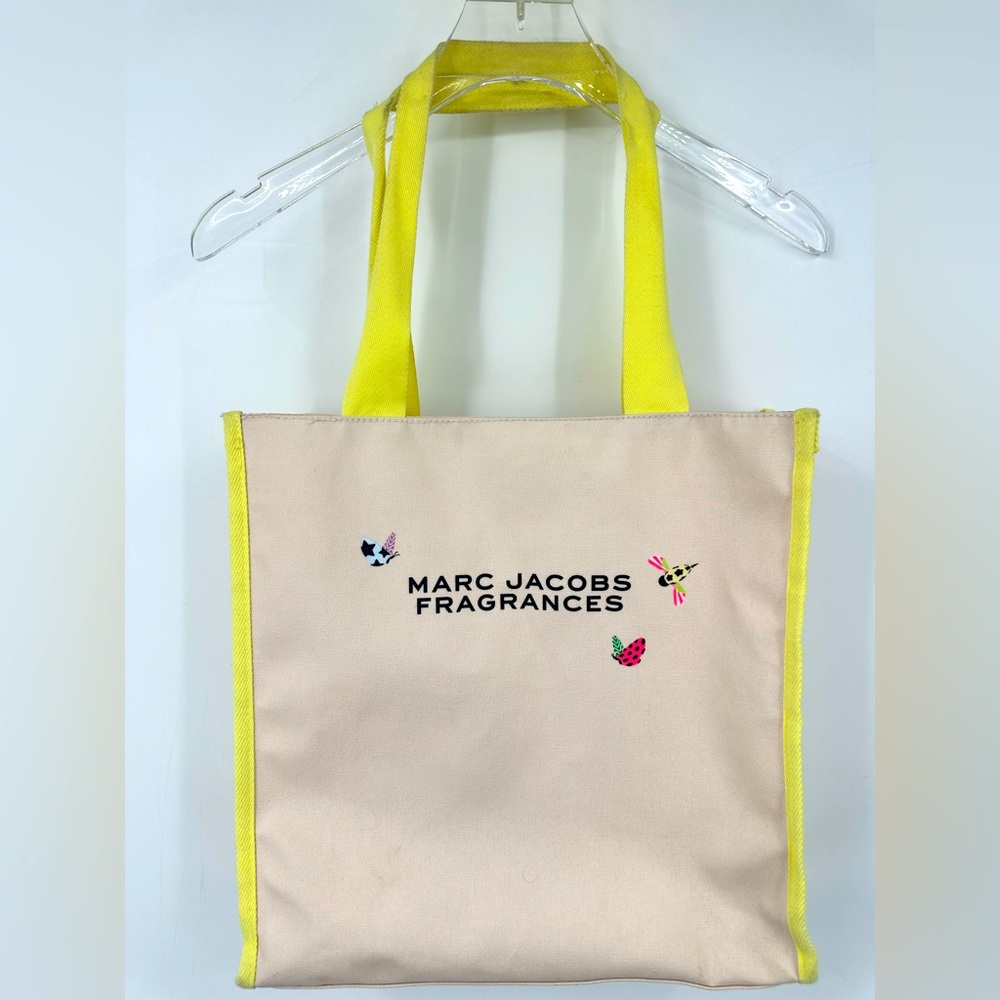 Marc Jacobs Fragrances Canvas Tote Beige Yellow Large